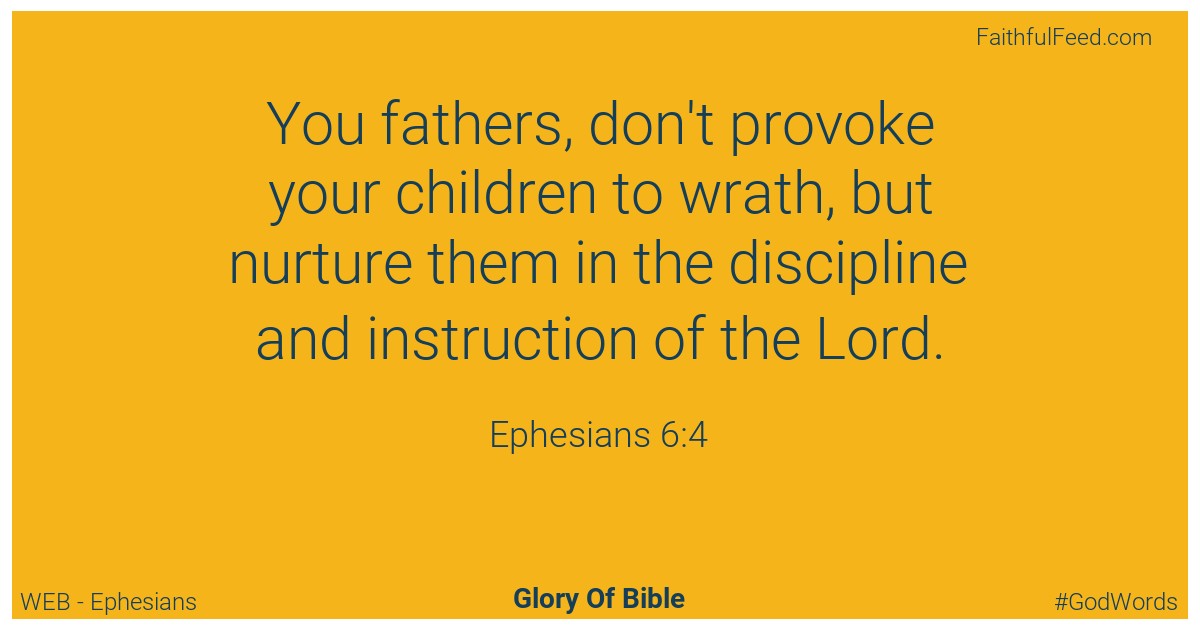 Ephesians 6:4 - Web