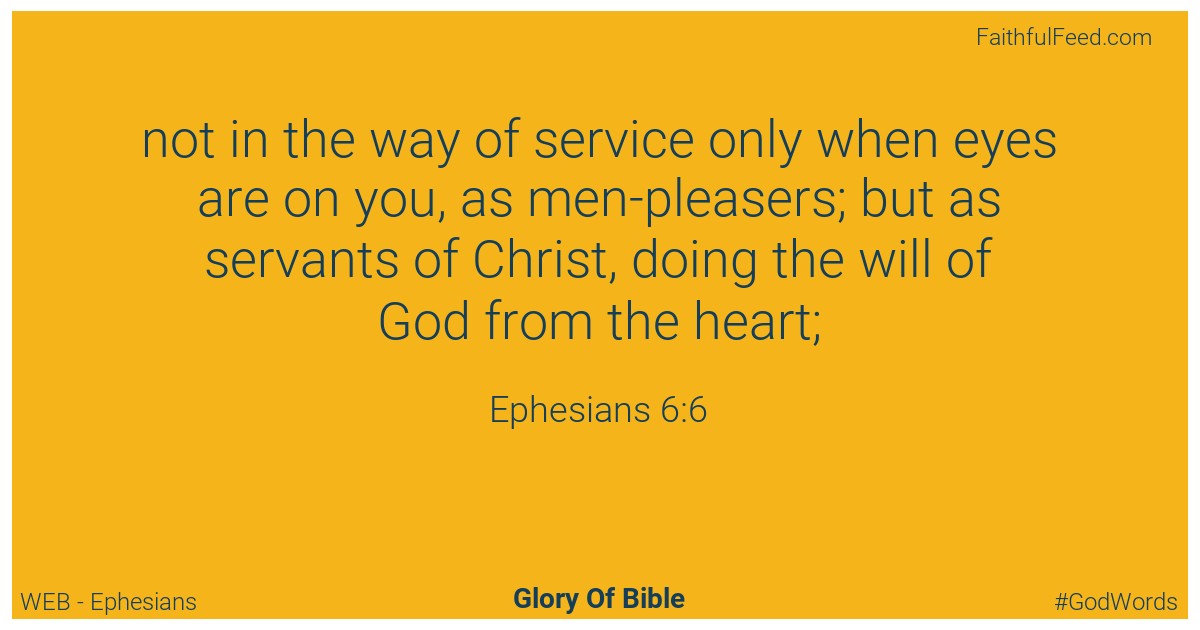 Ephesians 6:6 - Web