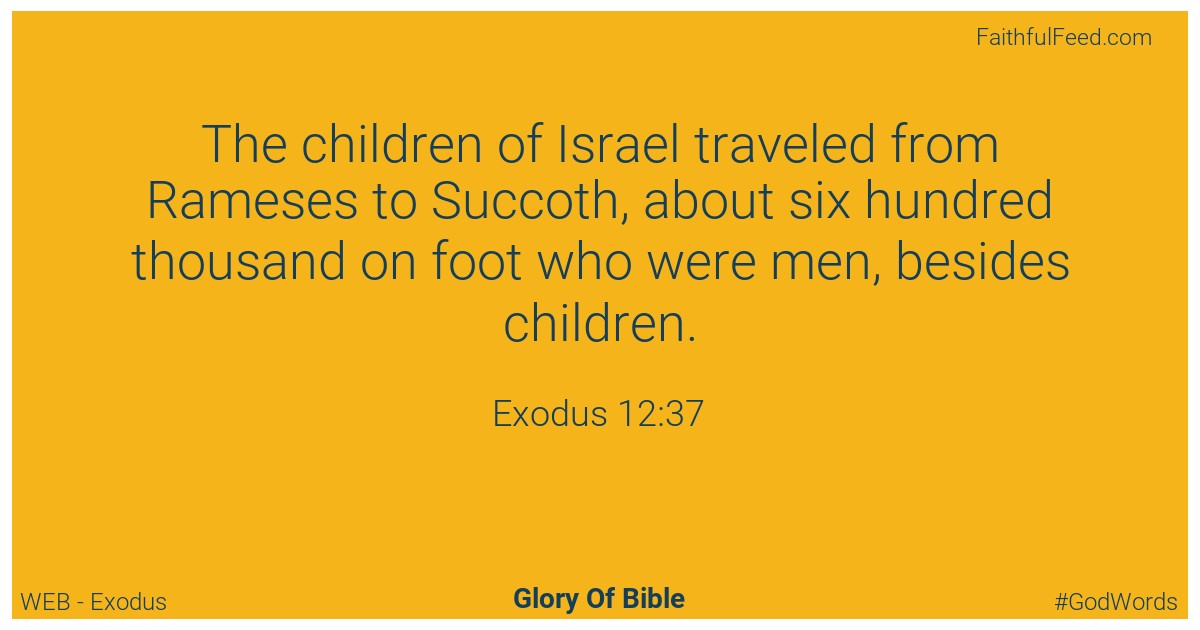 Exodus 12:37 - Web