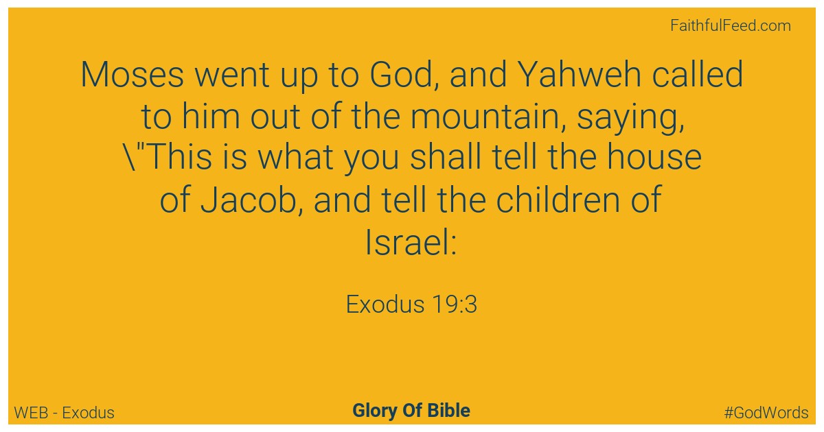 Exodus 19:3 - Web