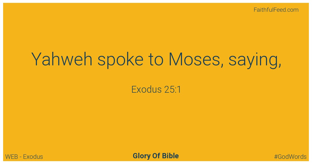 Exodus 25:1 - Web