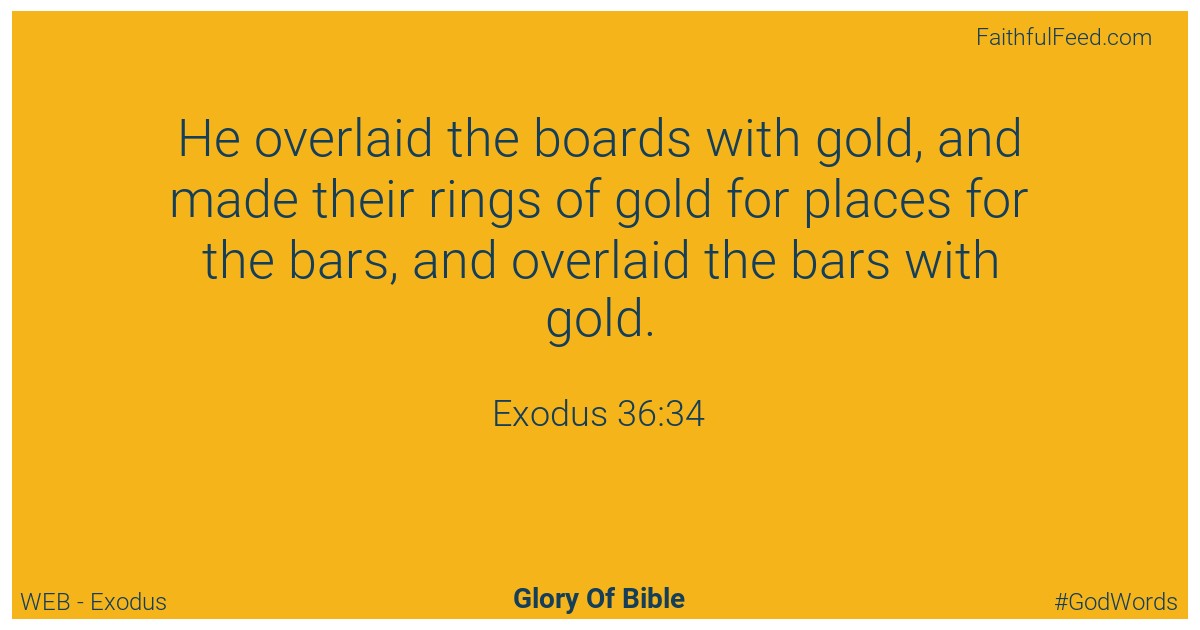 Exodus 36:34 - Web