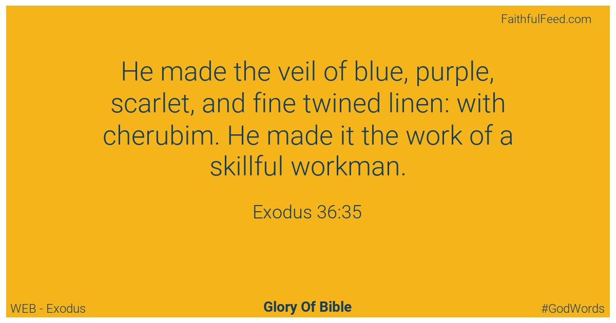 Exodus 36:35 - Web