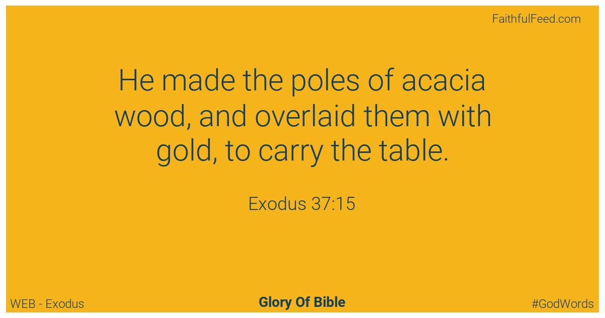 Exodus 37:15 - Web