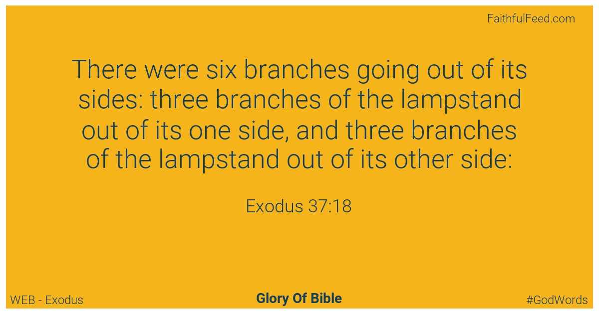Exodus 37:18 - Web