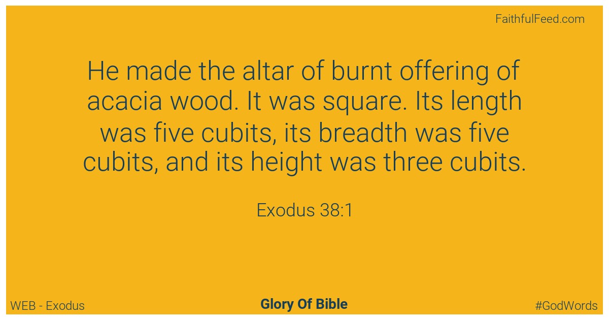 Exodus 38:1 - Web