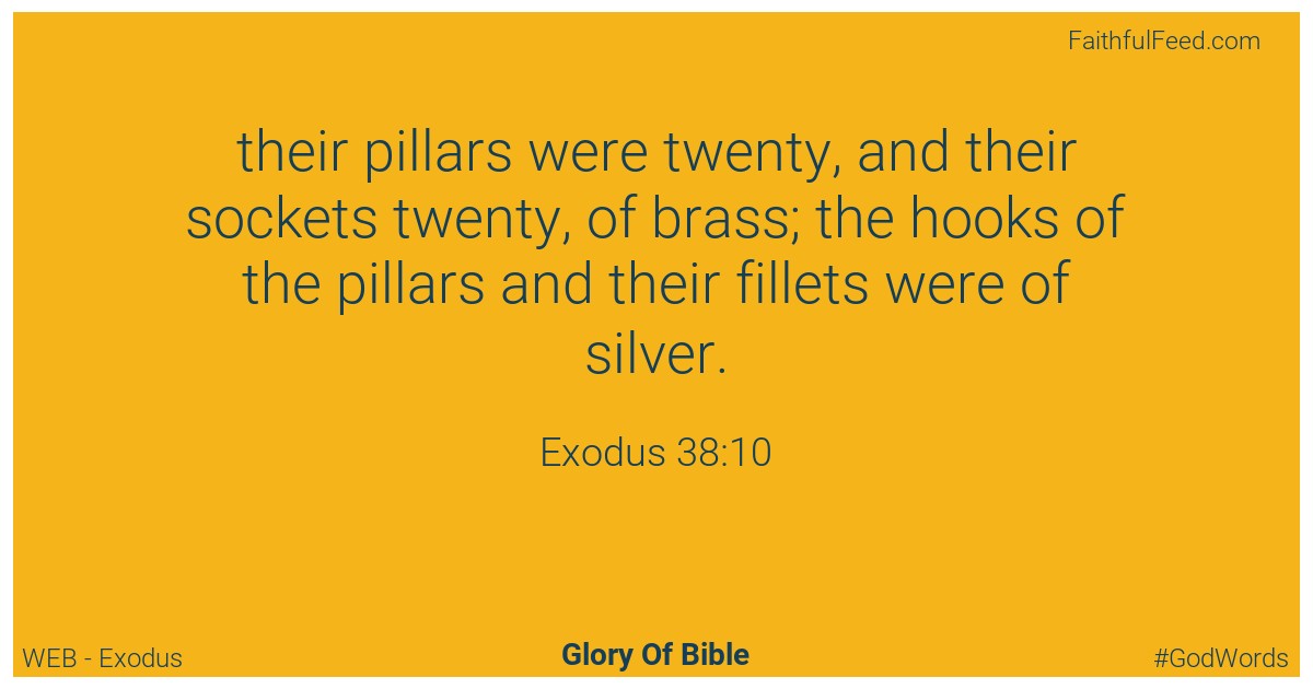 Exodus 38:10 - Web