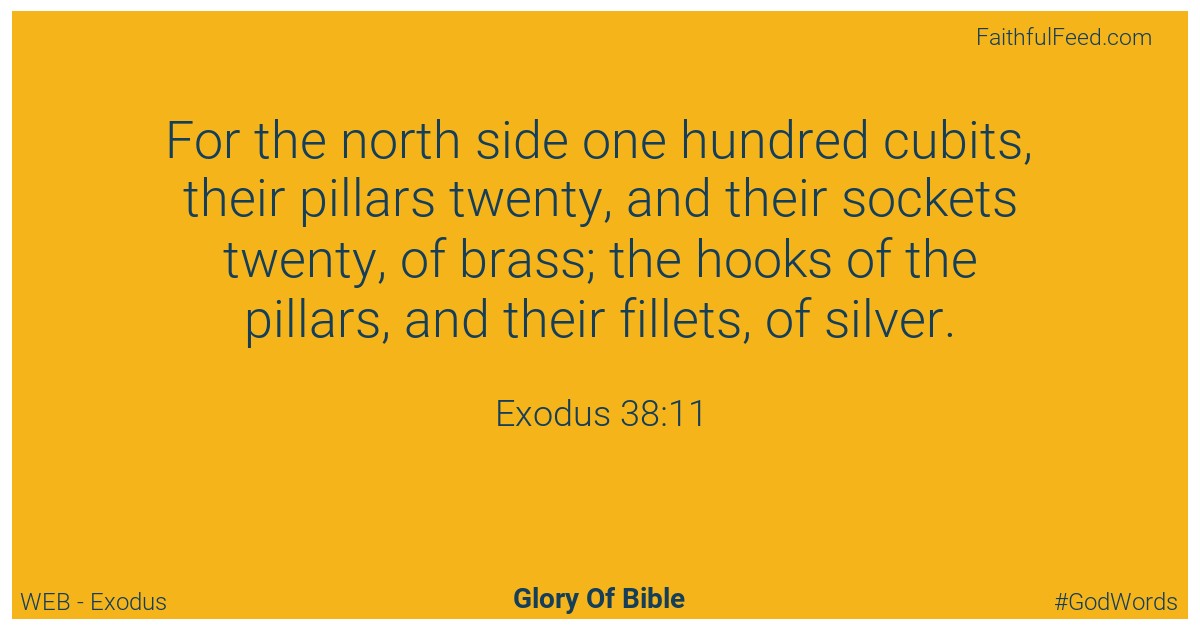 Exodus 38:11 - Web