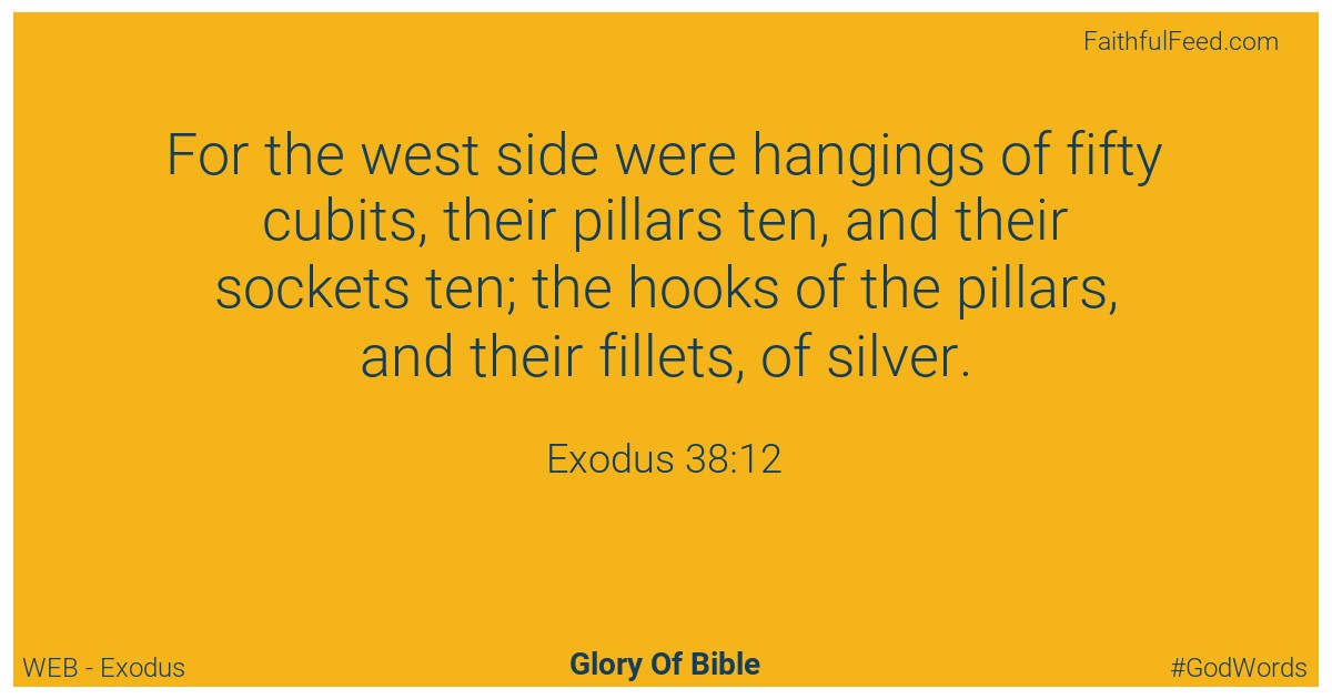 Exodus 38:12 - Web