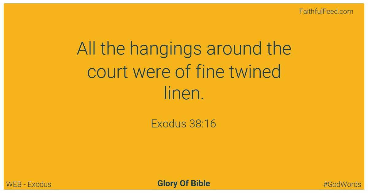 Exodus 38:16 - Web