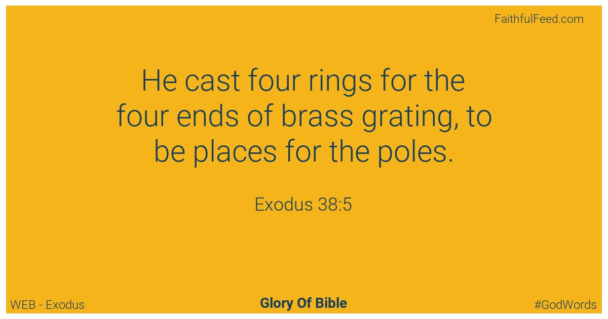 Exodus 38:5 - Web