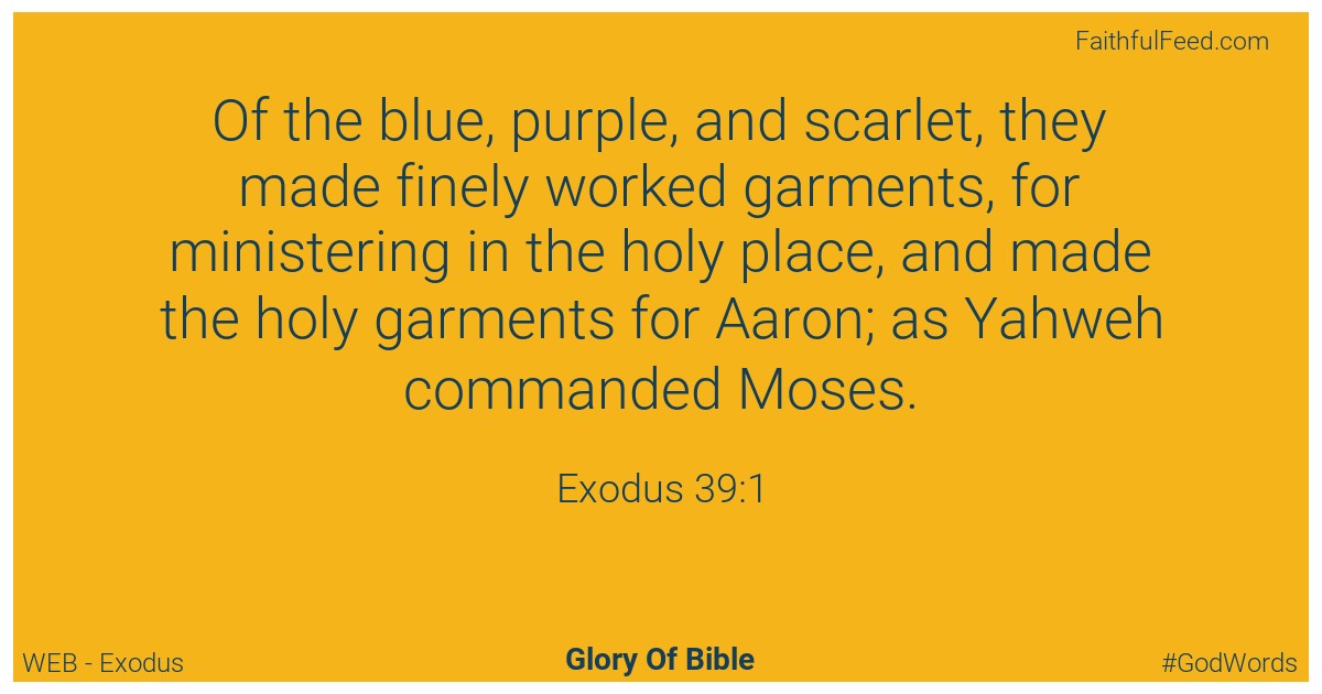 Exodus 39:1 - Web