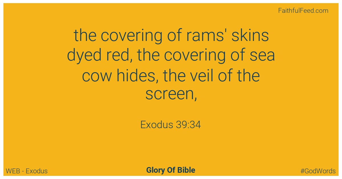 Exodus 39:34 - Web