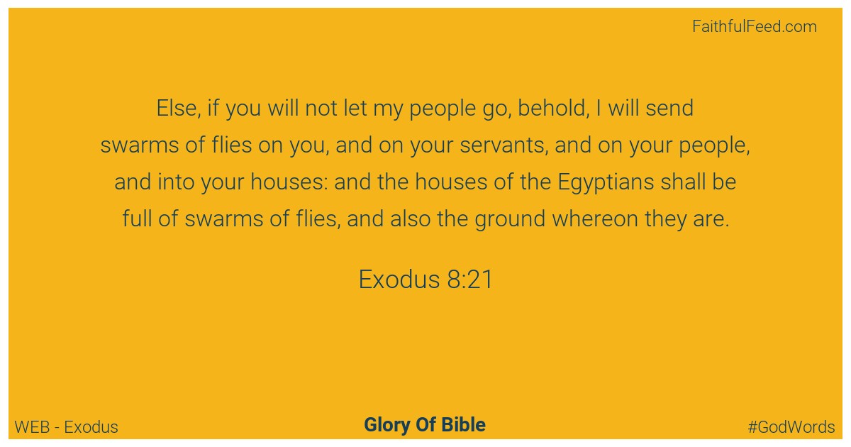 Exodus 8:21 - Web