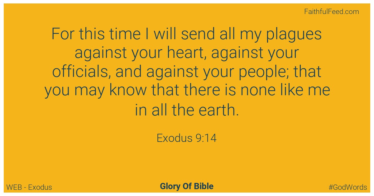 Exodus 9:14 - Web