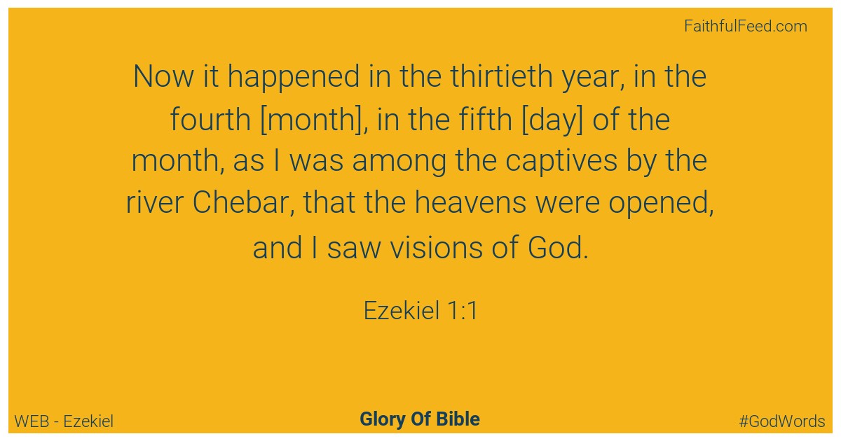 Ezekiel 1:1 - Web