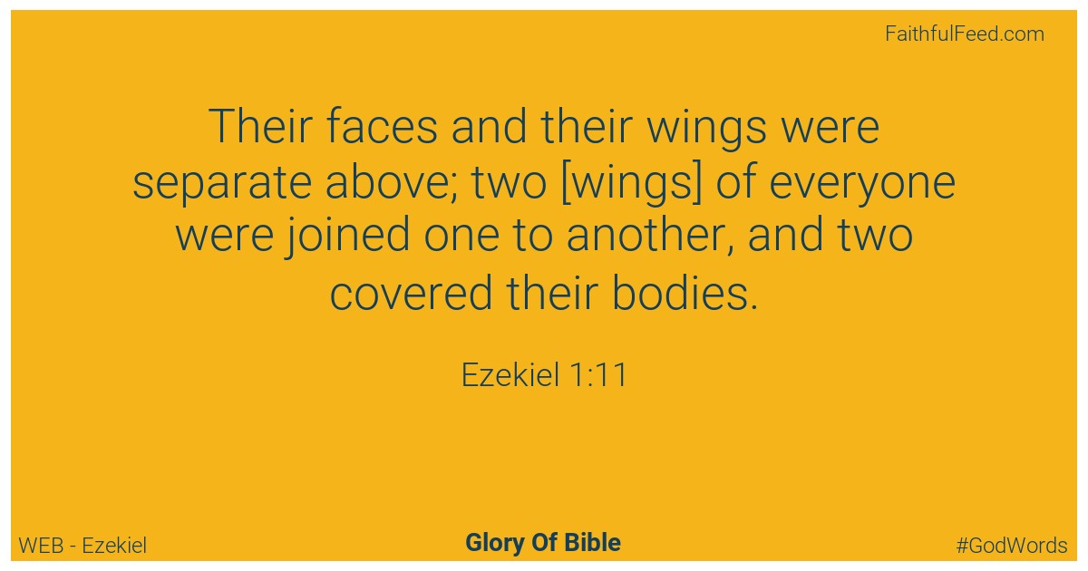 Ezekiel 1:11 - Web