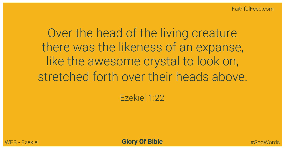 Ezekiel 1:22 - Web