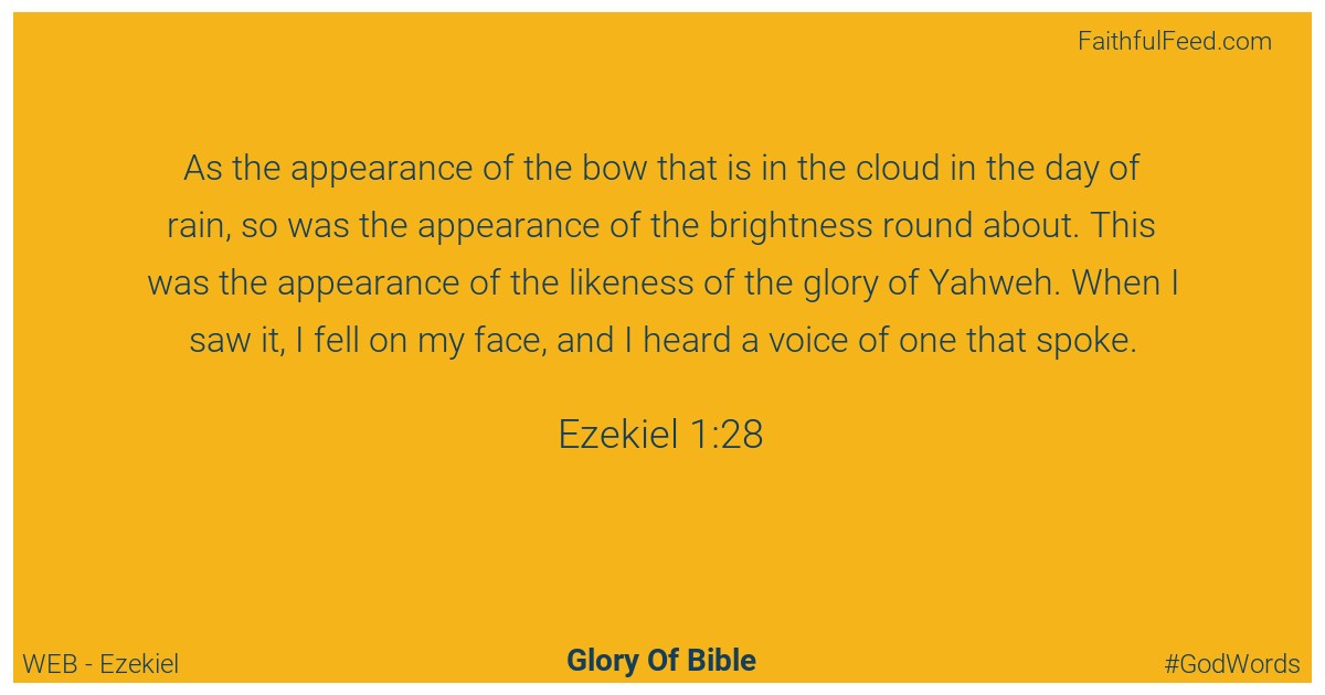 Ezekiel 1:28 - Web