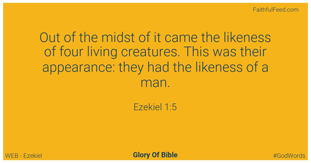 Ezekiel 1:5 - Web