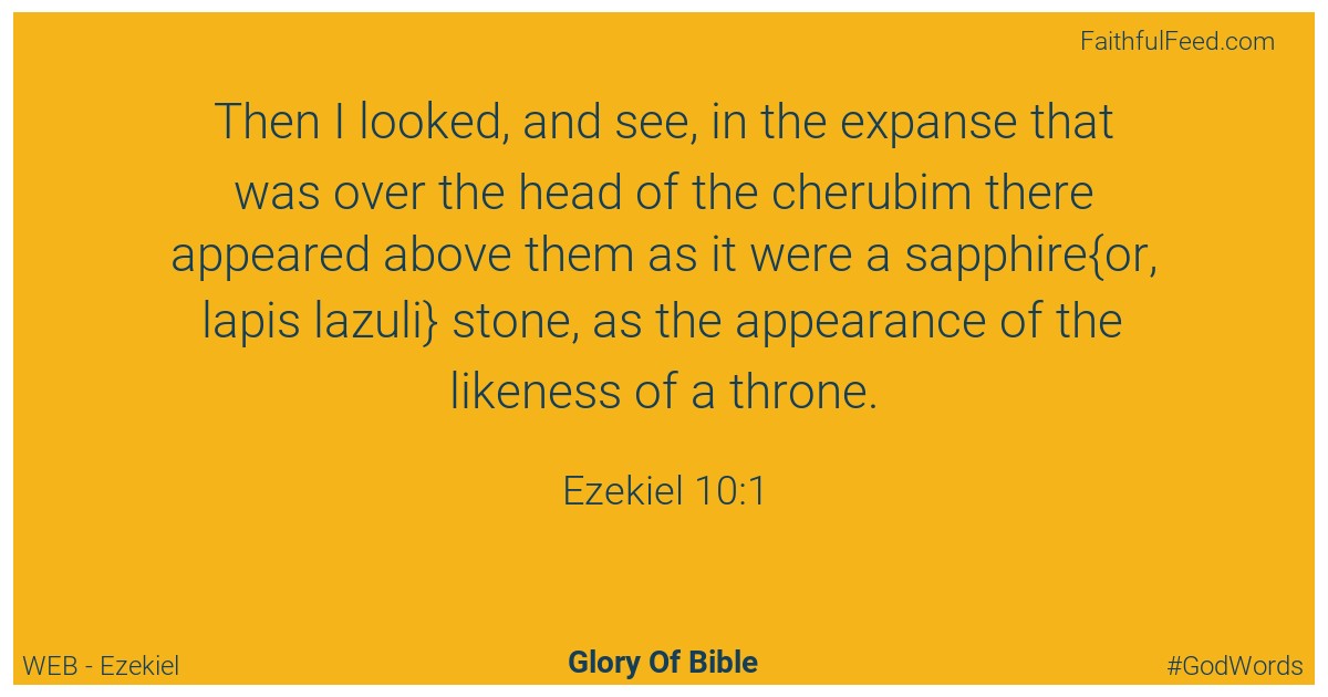 Ezekiel 10:1 - Web