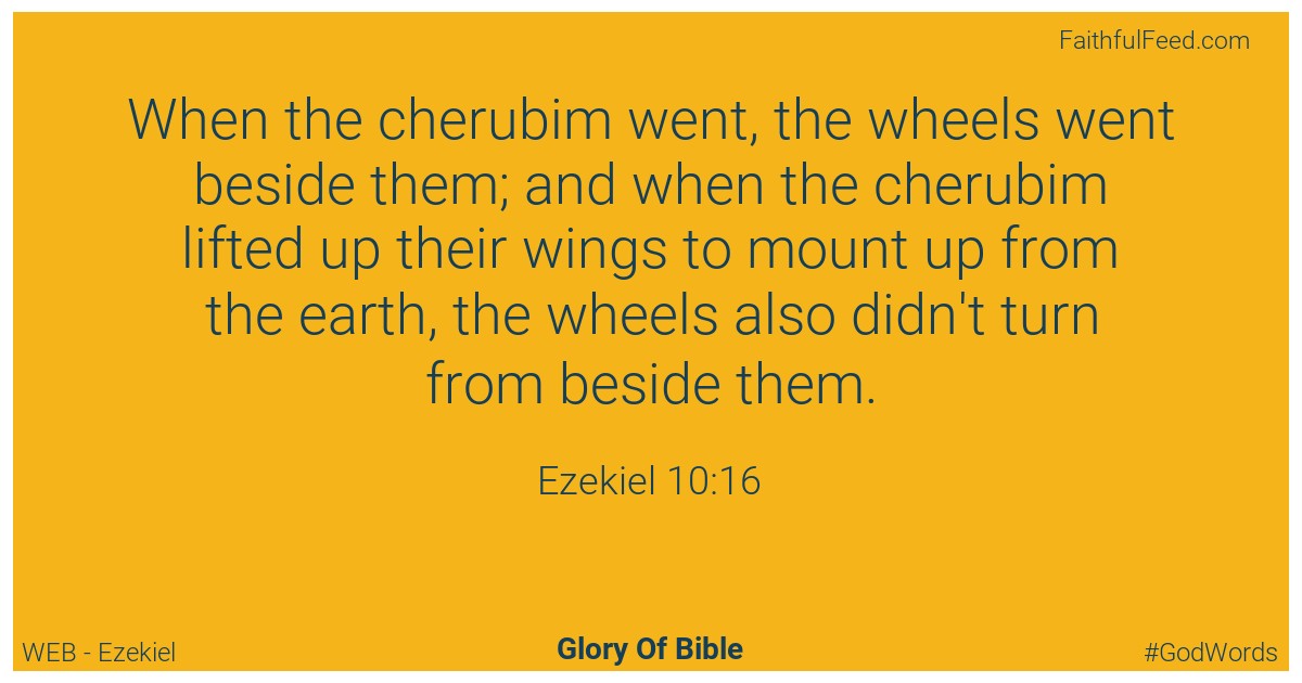 Ezekiel 10:16 - Web