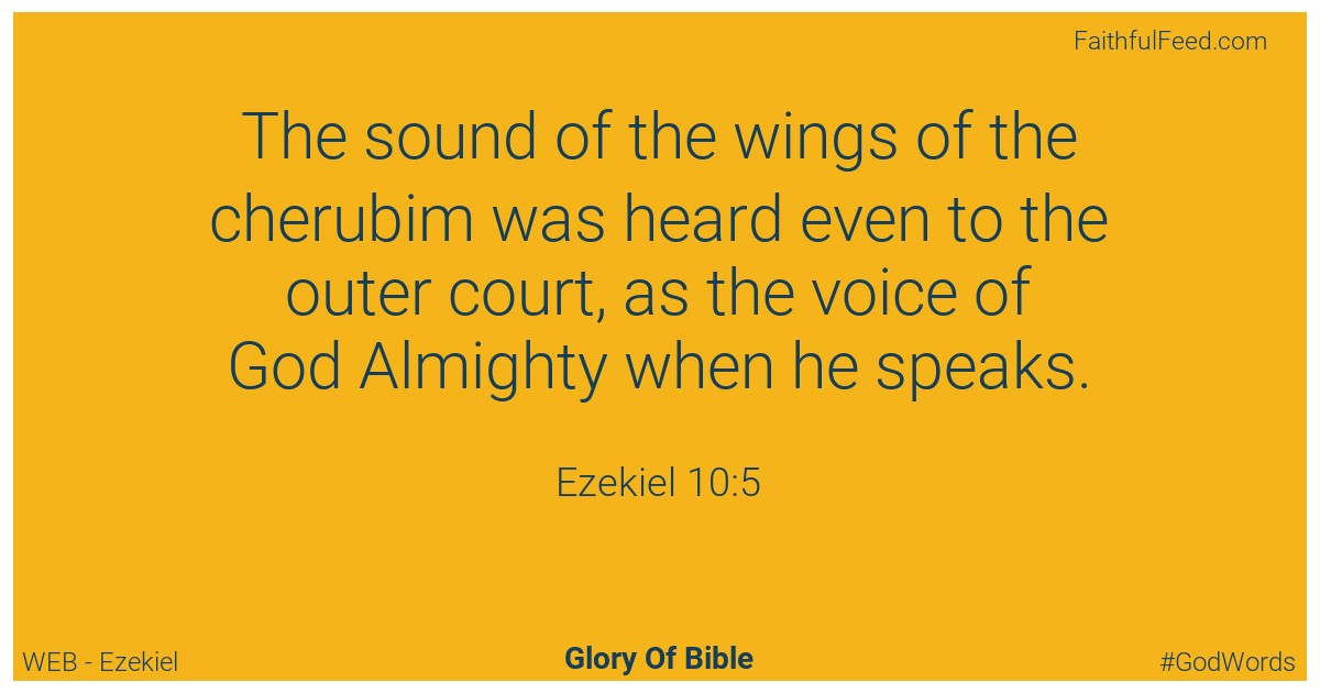 Ezekiel 10:5 - Web