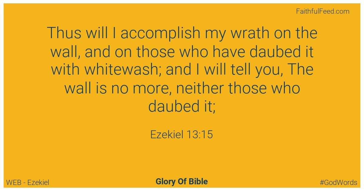 Ezekiel 13:15 - Web