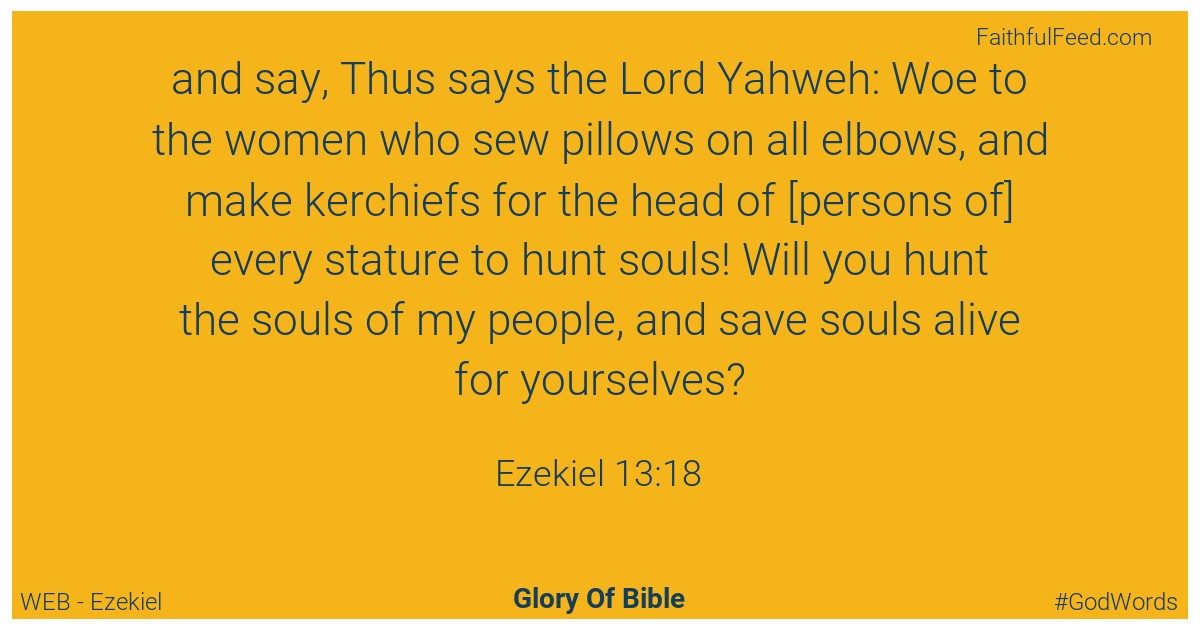 Ezekiel 13:18 - Web