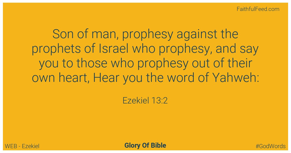 Ezekiel 13:2 - Web