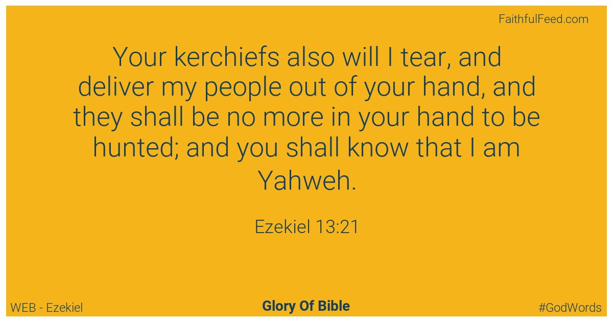 Ezekiel 13:21 - Web