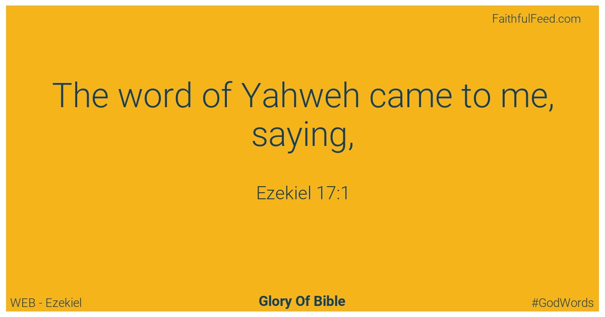 Ezekiel 17:1 - Web