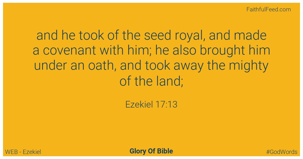 Ezekiel 17:13 - Web