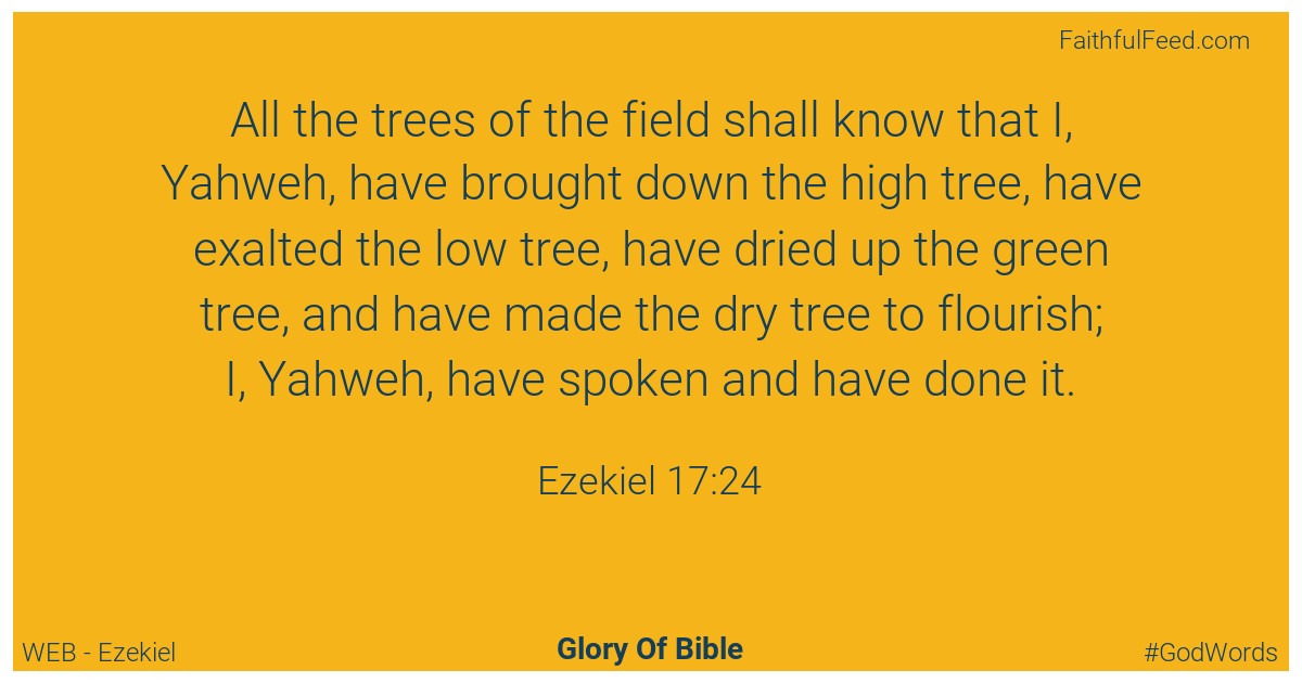 Ezekiel 17:24 - Web