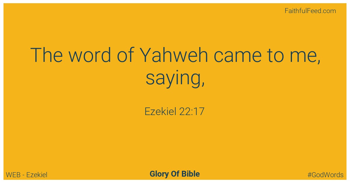 Ezekiel 22:17 - Web