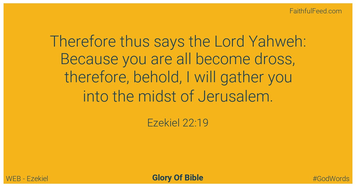 Ezekiel 22:19 - Web