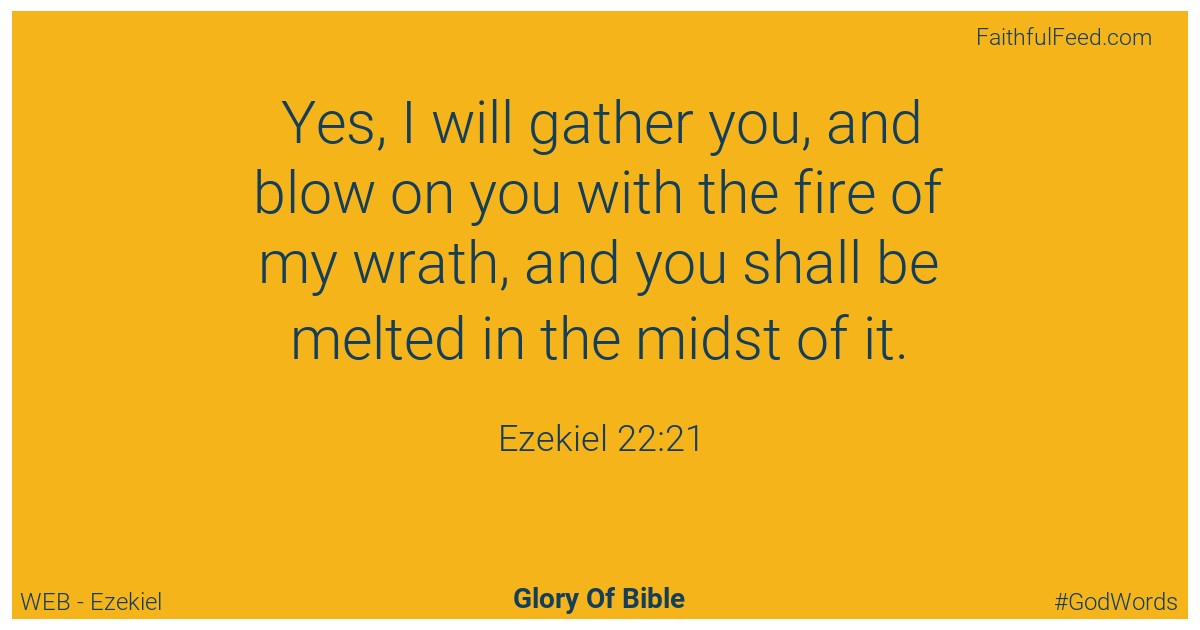 Ezekiel 22:21 - Web