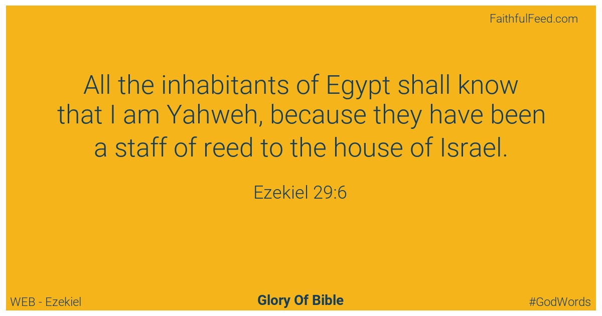Ezekiel 29:6 - Web