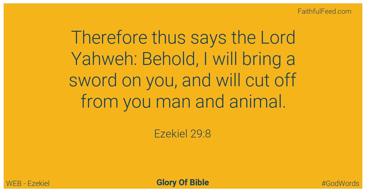 Ezekiel 29:8 - Web