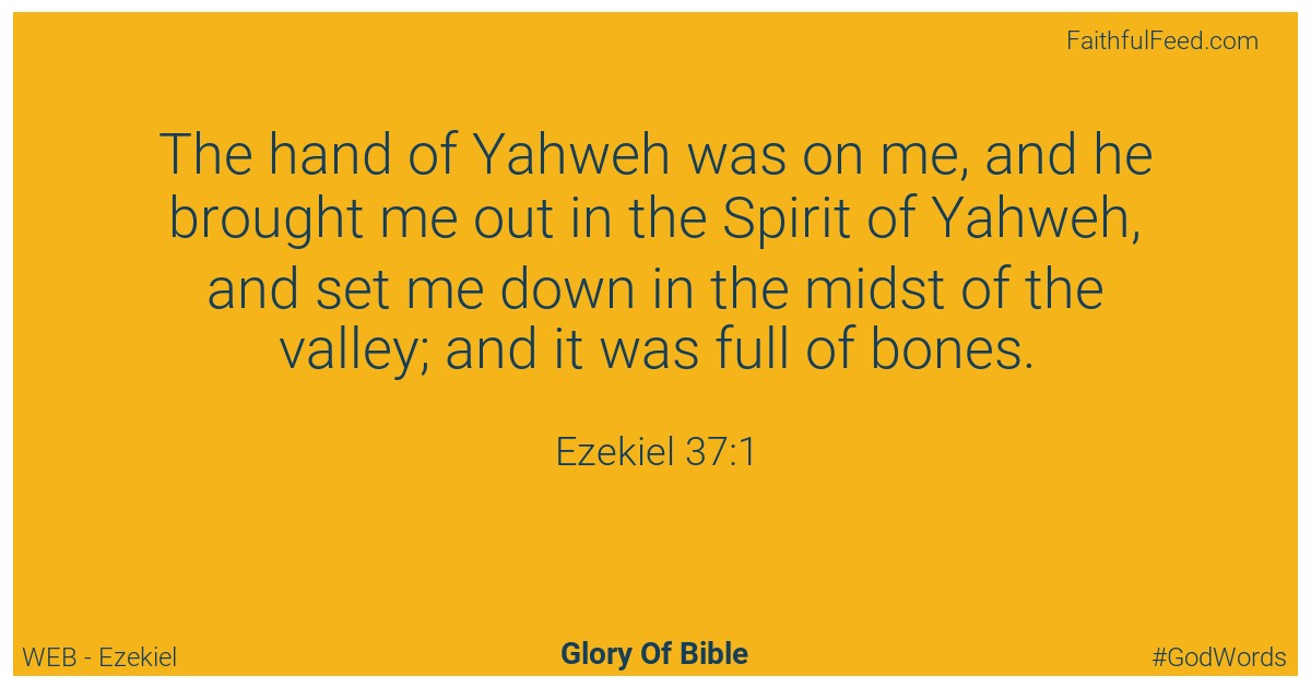 Ezekiel 37:1 - Web