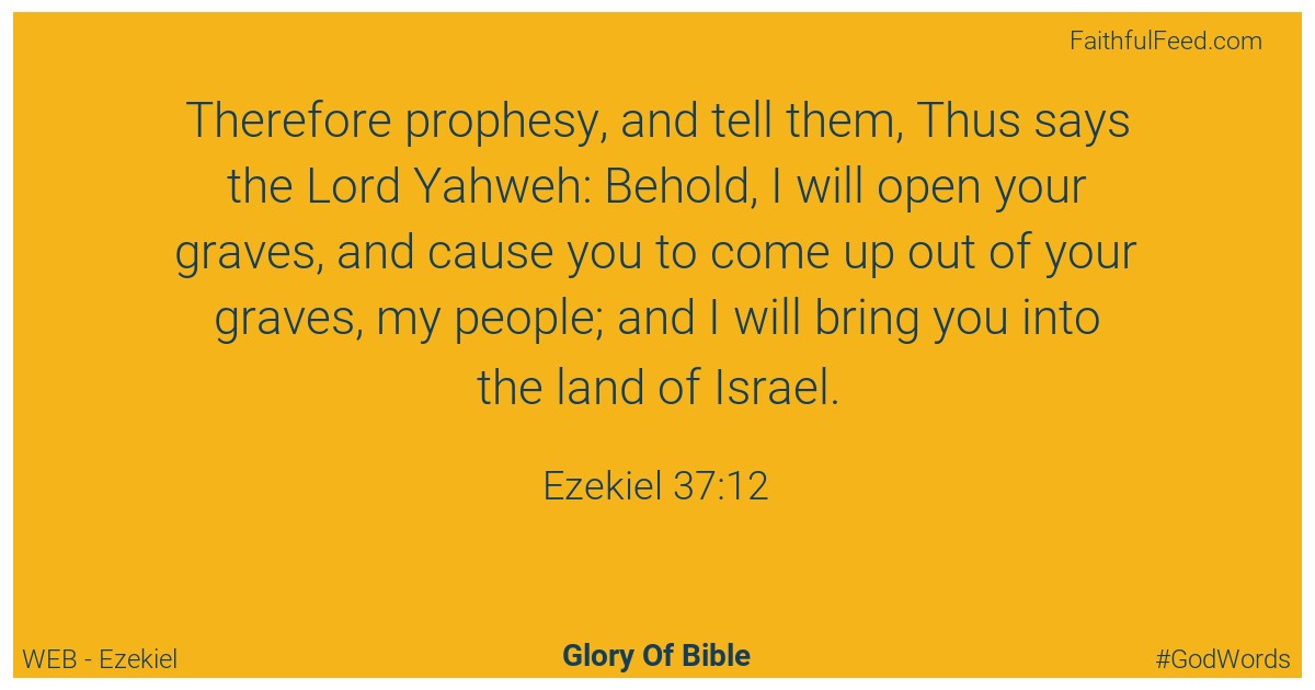 Ezekiel 37:12 - Web