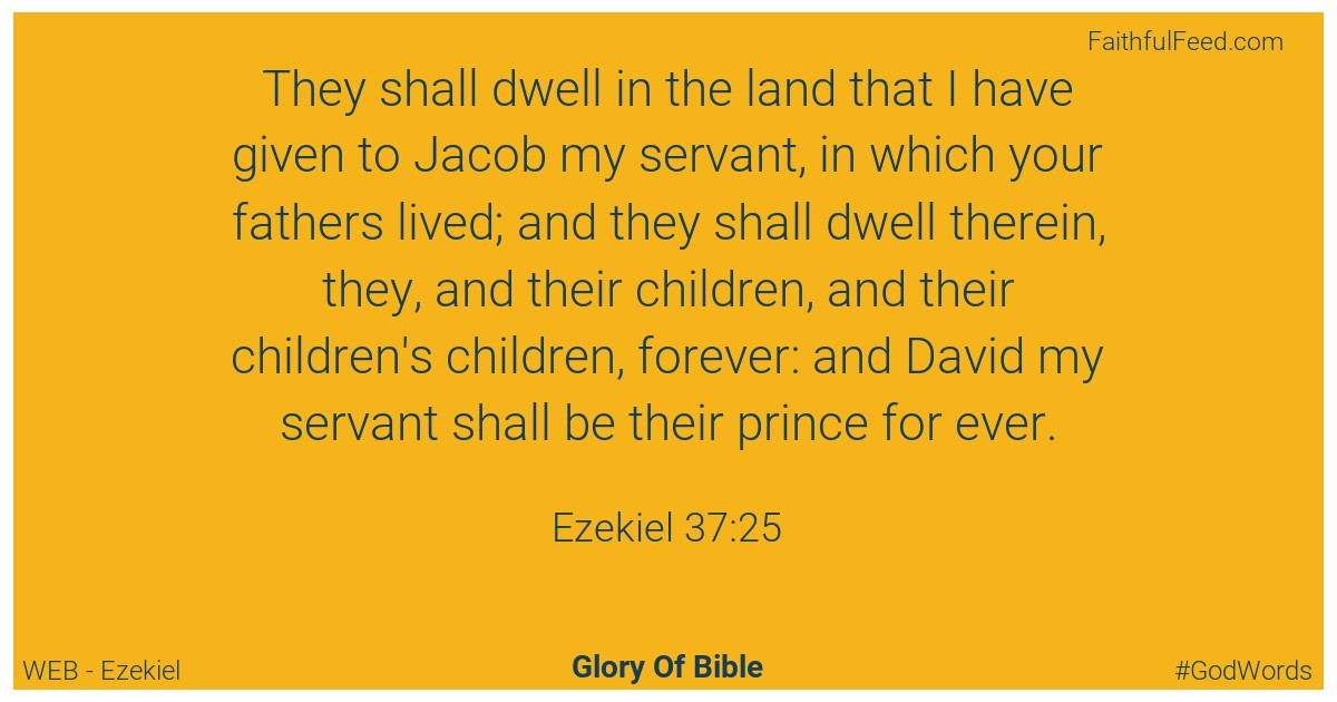 Ezekiel 37:25 - Web