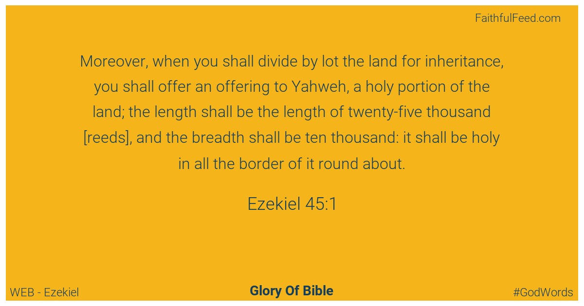 Ezekiel 45:1 - Web
