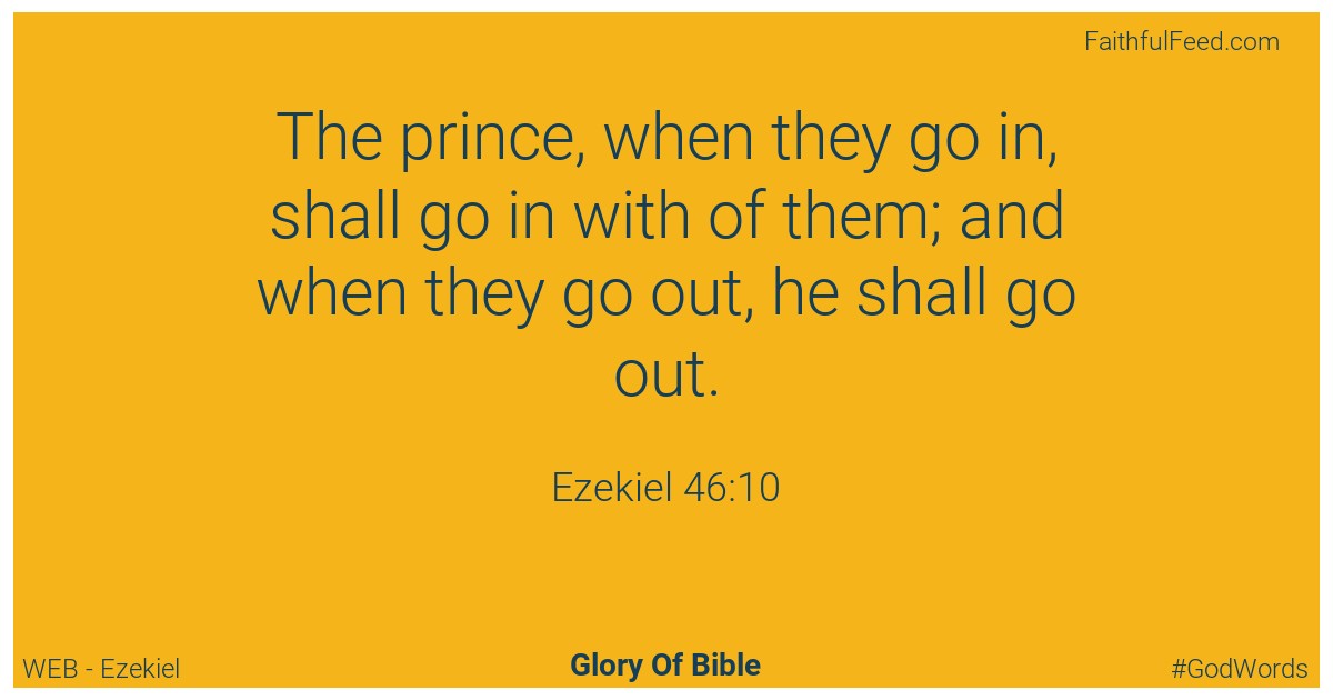 Ezekiel 46:10 - Web