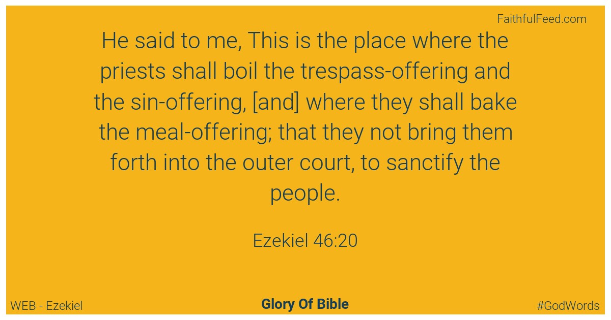 Ezekiel 46:20 - Web