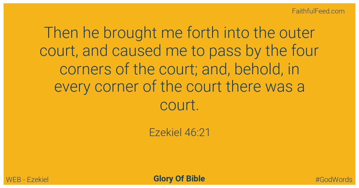 Ezekiel 46:21 - Web