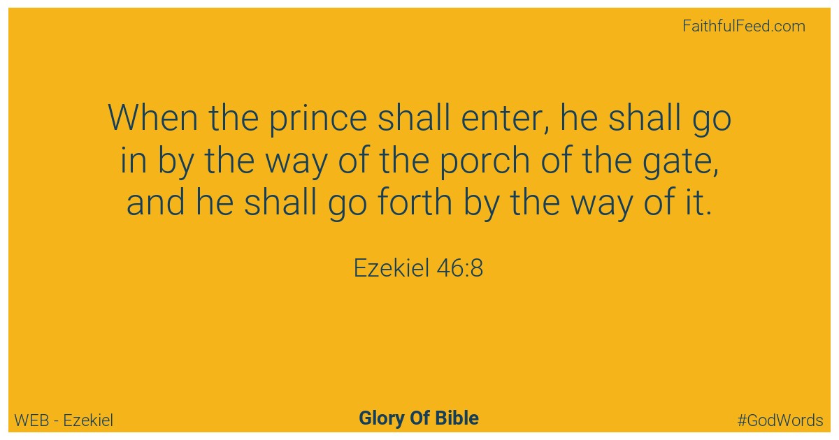 Ezekiel 46:8 - Web