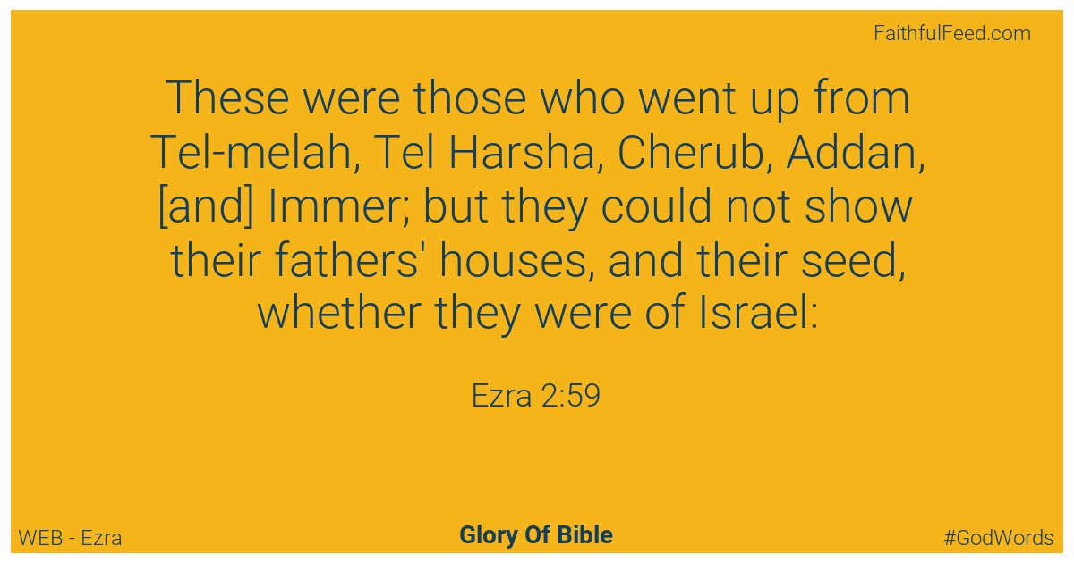 Ezra 2:59 - Web