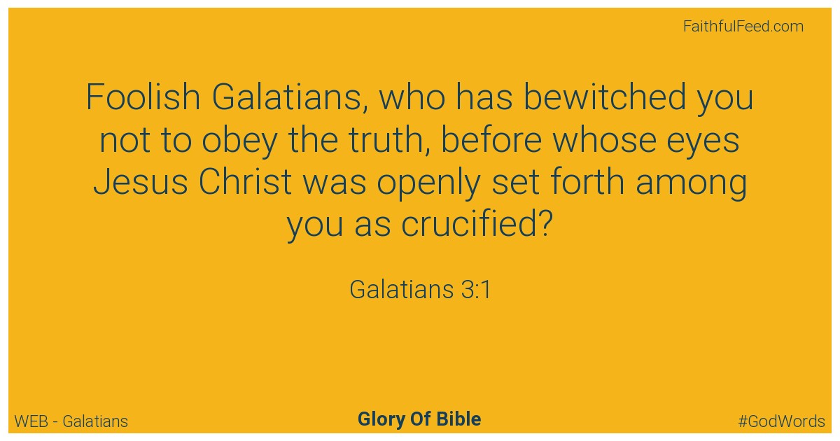 The Bible Verses from Galatians Chapter 3 - Web