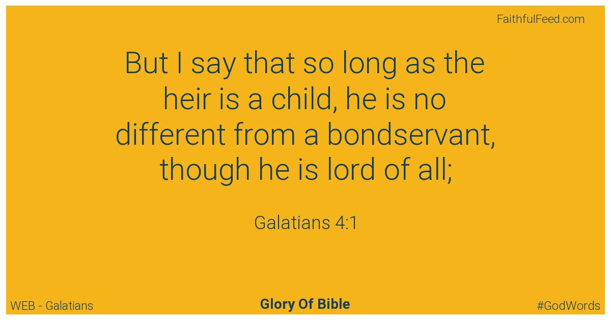 The Bible Verses from Galatians Chapter 4 - Web